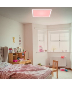 PLAFONIERA A LED SLIM- LED RGB BIANCO - 42x42 CM